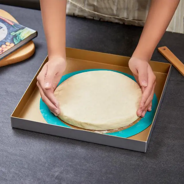 Alt view image 4 of 6 - 10-Inch Silicone Baking Mats Set of 2 - Non-Stick, Heat-Safe Up to 480°F, Perfect for Pizza, Cakes, Pastries, Bread, Foldable for Storage, Works in Standard Ovens, Food Grade & Reusable