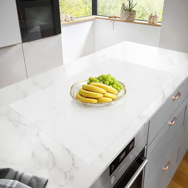 Main image of Silicone Mats for Kitchen Counter, Heat Resistant Countertop Protector, Non-Slip Table Mat Desk Saver Pad, Non-Stick Reusable Pastry Mat, Silicone Placemat, Craft Mat - 25'' X 17", White