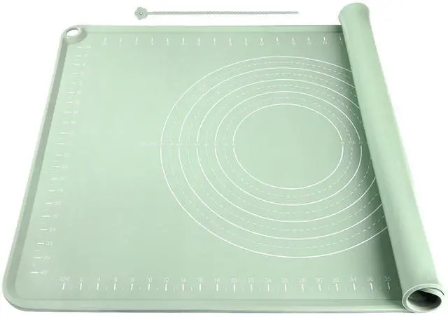 Main image of Extra Large Silicone Baking Mat for Countertops, Extra Thick 28" x 20" Non-Slip Pastry Mat with Raised Edges and Measurements, Food-Grade Dough Rolling Sheet for Kneading, Pizza, Bread,Fondant