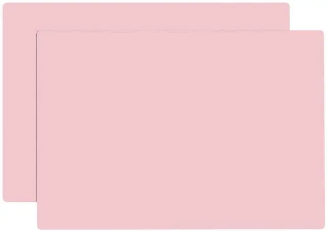 Main image of Silicone Placemats, 2Pcs 15.7"x 11.8"x 0.03" Pink Silicone Table Mat, Silicone Mats for Baking, Jewelry, Kitchen Counter