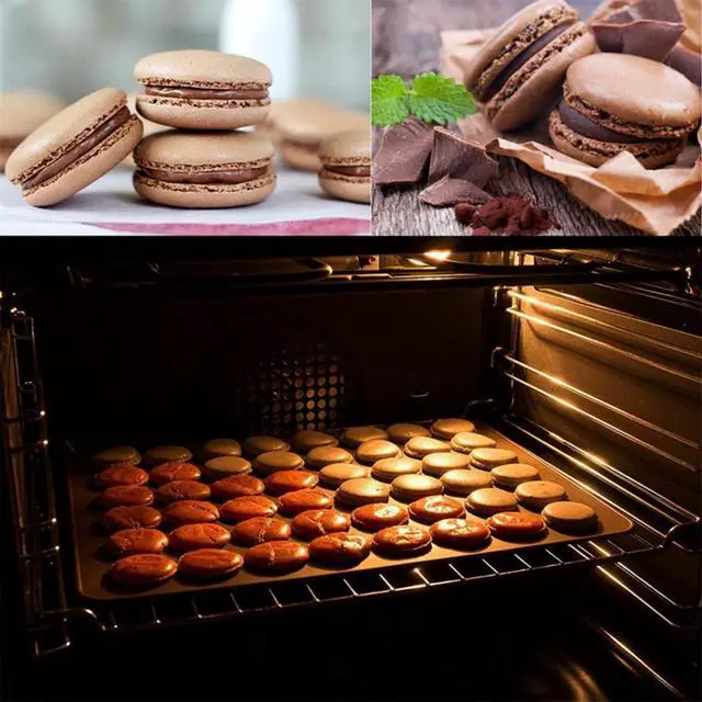 Alt view image 7 of 7 - 2 PCS 48 Capacity Macaron Silicone Baking Mat Baking Sheet Muffin DIY Chocolate Cookie Mould