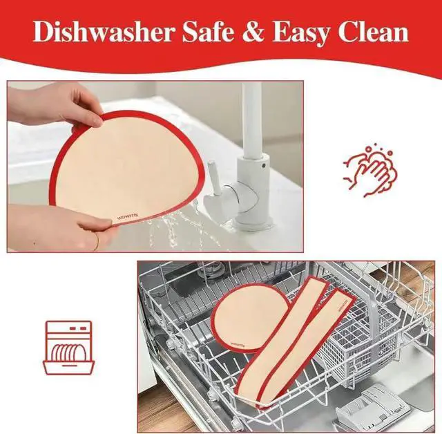 Alt view image 5 of 7 - 2 Packs Silicone Baking Mat for Springform Pan 9",Reusable Baking Mat Prevent Cake from Sticking to Bottom & Side,Food Safe Non-Stick Silicone Mat for Baking Easy Clean Oven Baking Sheet for Cake Pan