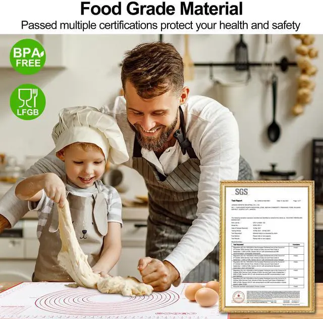 Alt view image 7 of 7 - Silicone Baking Mat, 28"x20"