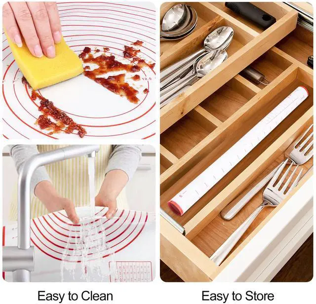 Alt view image 5 of 7 - Silicone Baking Mat, 28"x20"