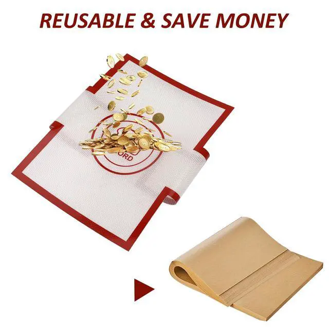 Alt view image 6 of 7 - 2pcs Reusable Loaf Pan Liners for Baking Bread 9x5" 9.5x5" or 1.5lb Loaf PansSilicone Bread MatNon-Stick, Easy to Clean (Economy)