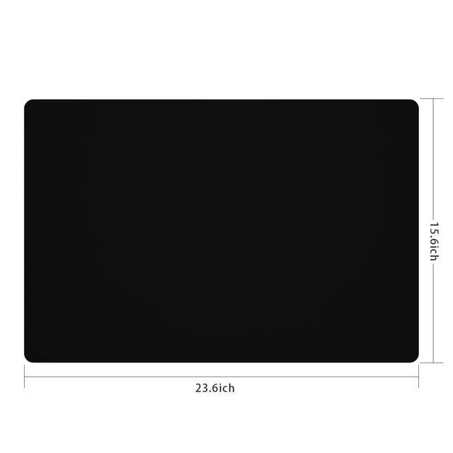 Alt view image 3 of 6 - Silicone Placemats, Food-Grade Non-Slip Waterproof, Dining, Stain Resistant, Countertop Protector, Kitchen Counter Mat, Heat Resistant, Baking mat Dishwasher Safe (23.6"×15.7"-1pack, Black)