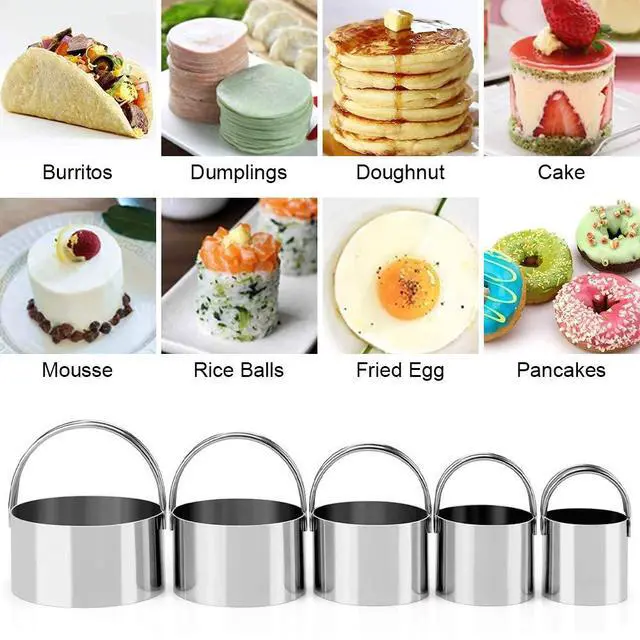 Alt view image 7 of 7 - Pastry Cutter, Biscuit Cutter, Dough Scraper, Silicone Baking Mats, Stainless Steel Pastry Blender Set, Dough Cutter Biscuit Cutter Baking Pastry Mat Dough Blender Tools & Pastry Utensils (5 Pcs/Set)