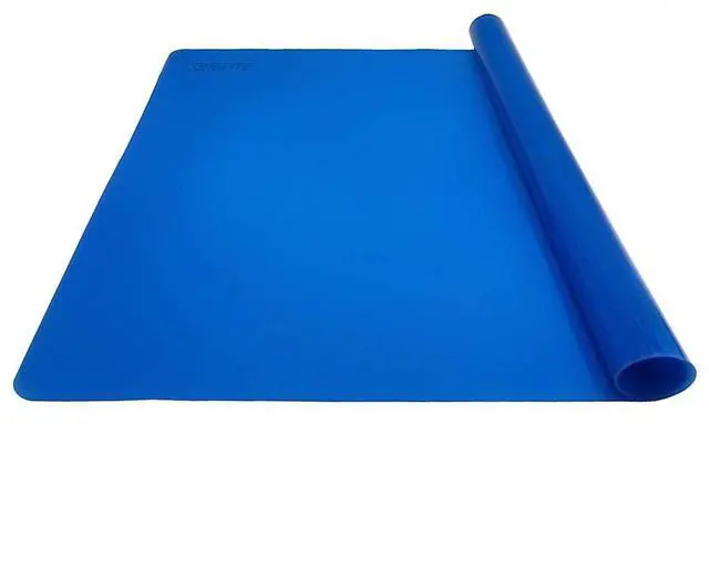 Main image of Large Silicone Counter Mat 19.68x15.74 inch Multipurpose Table Placemat Countertop Protector Baking Pastry Mat Nonstick, Nonskid and Heat Resistent (Large, Blue)