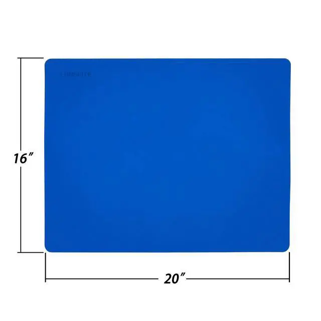 Alt view image 2 of 6 - Large Silicone Counter Mat 19.68x15.74 inch Multipurpose Table Placemat Countertop Protector Baking Pastry Mat Nonstick, Nonskid and Heat Resistent (Large, Blue)