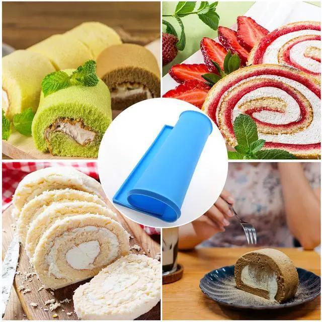 Alt view image 7 of 7 - 2Pcs Swiss Roll Cake Silicone Tray, Pan for baking, Mat, Jelly Pan, Baking Nonstick Rug Mat Mould