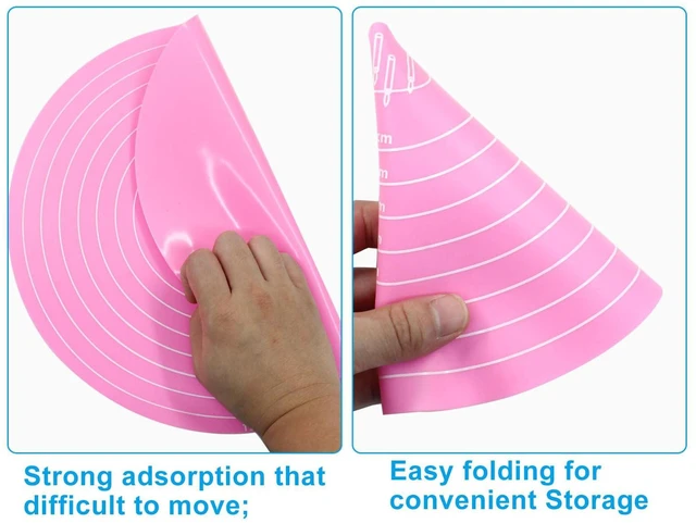 Alt view image 2 of 5 - Inch Round Silicone Cake Mat, Pink