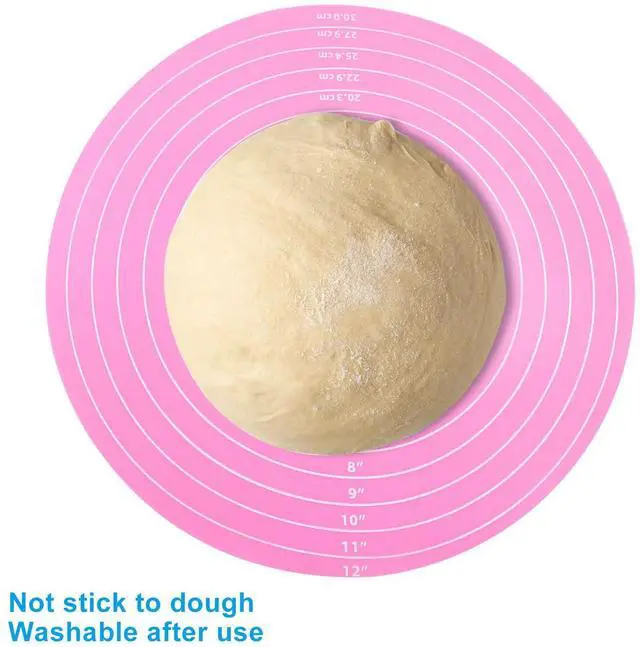 Alt view image 4 of 5 - Inch Round Silicone Cake Mat, Pink