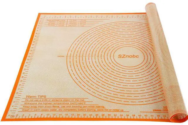 Main image of Silicone Pastry Mat 36X24 inch Baking mat Perfect for Dough, Pastry, Pie Crust, Fondant, Cookies, Bread, Pasta/Pizza,Pastry Board, Kitchen Counter Mat