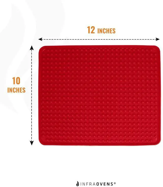 Alt view image 6 of 6 - Toaster Oven Air Fryer Reusable Mats Accessories 10 x 12, Compatible with Cuisinart, Breville, Black and Decker + More, Non-Stick, Easy Clean, Food Safe Oven Liner Replacements for Parchment Paper