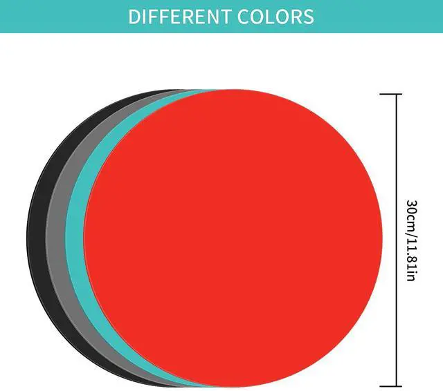 Alt view image 3 of 7 - 4 Pack 12 Inch Silicone Microwave Mat, Round Non-Stick Heat Resistant Baking Mat Set, BPA-Free Multipurpose Turntable Oven Mat Hot Pad Pot Holder for Home Kitchen Restaurant Dining Table Trivet