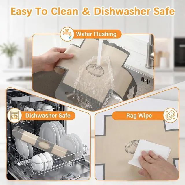 Alt view image 4 of 7 - 2Pcs Silicone Bread Pan Liner Reusable Baking Mat Fits 9x5" Loaf Pans