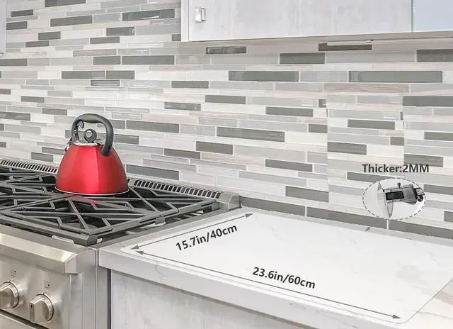 Alt view image 2 of 6 - Silicone Mat for Kitchen Counter, Heat Resistant Nonskid Table Mat for Air Fryer to Site on, Countertop Protector, Thick 2MM, XL Large