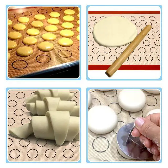 Alt view image 6 of 7 - Baking Sheet with Cooling Rack and Silicone Baking Mat, 20 Inch Stainless Steel Bakeware, Healthy & Nontoxic & Rustproof & Easy Clean & Dishwasher Safe