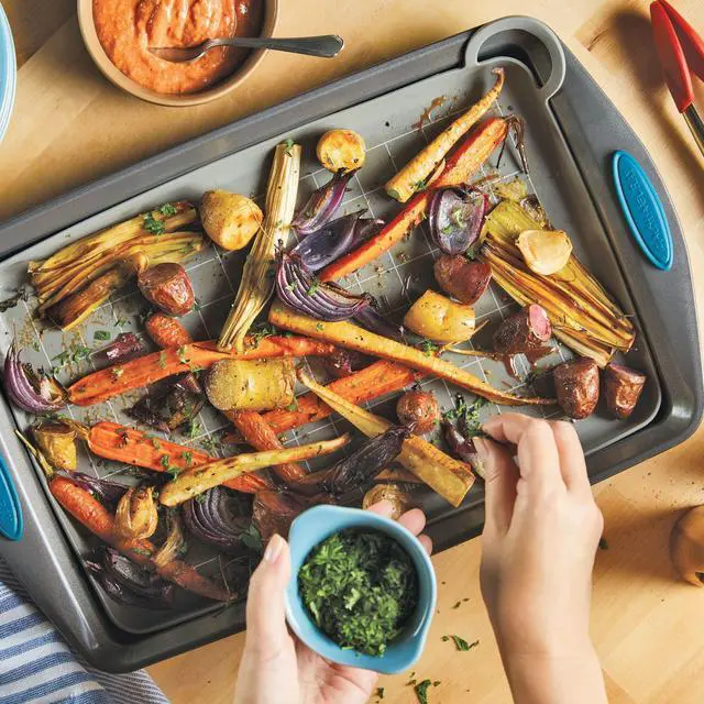 Alt view image 4 of 7 - Tools and Gadgets Silicone Nonstick Roasting and Baking Mat, 10 Inch x 14.75 Inch, Gray