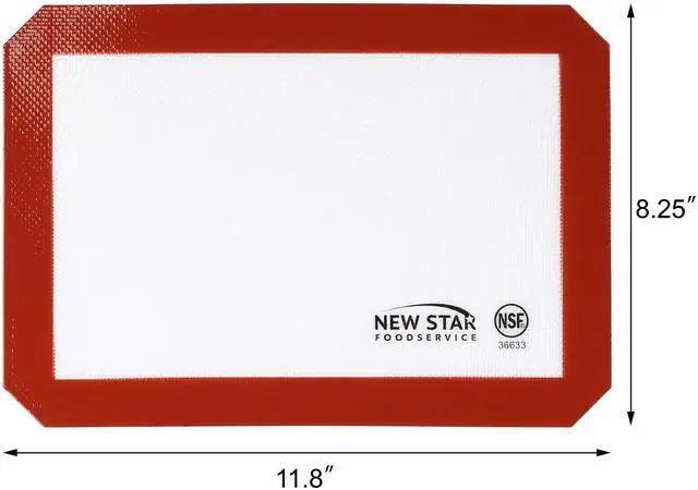 Alt view image 2 of 7 - Commercial Grade Silicone Baking Mat Non-Stick Pan Liner, 8 x 12 Inch (Quarter Size)