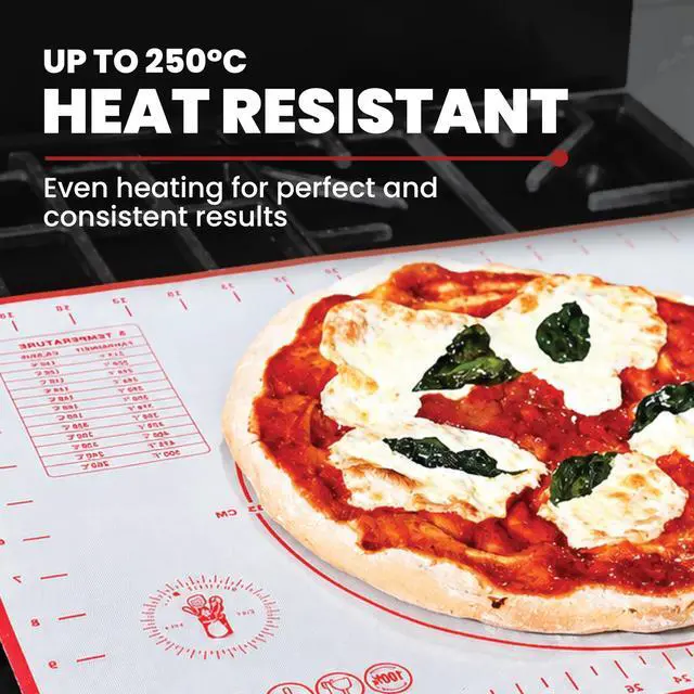 Alt view image 5 of 7 - Silicone Baking Mat, Full Sheet Non-Stick Pastry & Dough Mat with Measurement Guides, Silicone Mat & Baking Essentials, 15" x 23"(Pack of 2)