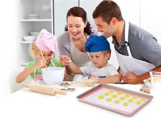 Alt view image 3 of 7 - Pack of Silicone Baking Mats Silicone Pastry Mat,Non-stick Baking Mat Pink 16.5x11.8x0.09 inch Silicone Mat Silicon Baking Mat Set Baking Mats Silicon Mats for Baking mats non stick silicone