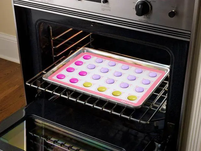 Alt view image 5 of 7 - Pack of Silicone Baking Mats Silicone Pastry Mat,Non-stick Baking Mat Pink 16.5x11.8x0.09 inch Silicone Mat Silicon Baking Mat Set Baking Mats Silicon Mats for Baking mats non stick silicone
