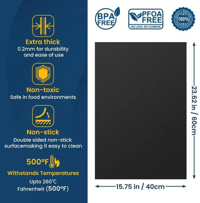 Alt view image 2 of 7 - Oven Liner for Bottom of Oven, 2 Pack Heavy Duty Oven Liners for Electric Stove, Heat Resistant Stovetop Protector Air Fryer Grill Mat, Reusable Gas Toaster Microwave Oven Drip Liner Teflon Sheets