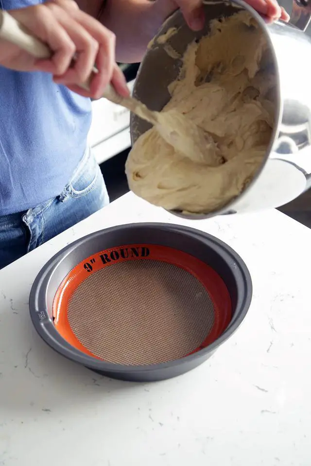 Alt view image 2 of 7 - The Original Round Cake Liner Non-Stick Silicone Baking Mat, 9"
