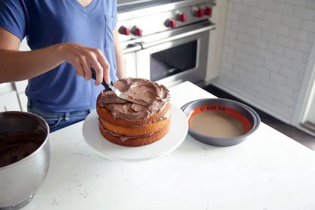 Alt view image 6 of 7 - The Original Round Cake Liner Non-Stick Silicone Baking Mat, 9"