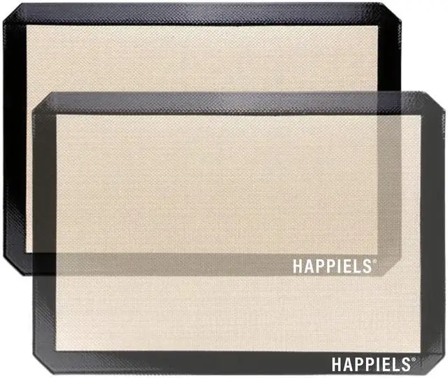 Main image of NonStick Baking Mats for 15 inch Sheets 2-Pack | Silicone Nonstick Baking Mats 10 x 15 inches | Cookie Sheet Mat 10x15 | | Silicon Mats 15x10 in