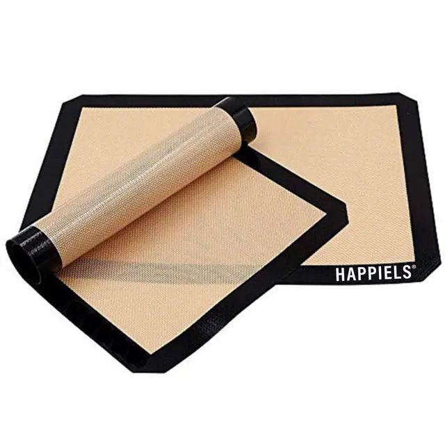 Alt view image 5 of 7 - NonStick Baking Mats for 15 inch Sheets 2-Pack | Silicone Nonstick Baking Mats 10 x 15 inches | Cookie Sheet Mat 10x15 | | Silicon Mats 15x10 in