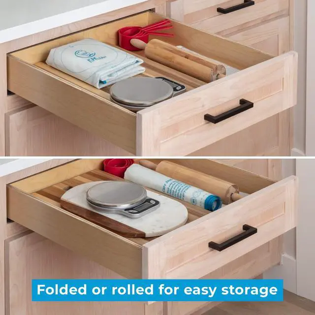 Alt view image 6 of 7 - Silicone Pastry Mat Non-Slip, Easy-Clean Rolling Mat for Dough, Cookies, Pie, Bread, Pizza & Fondant Extra Large 23.5 x 31.5 Baking Mats Board with Printed Measurements & Conversion Chart