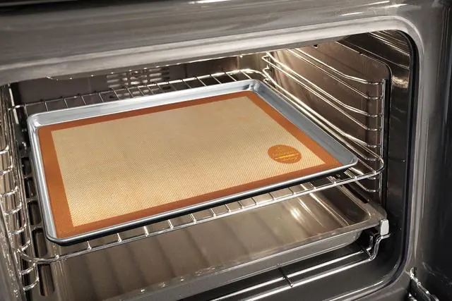 Alt view image 5 of 5 - Non-Stick Silicone Baking Mat - Reusable Oven Liner & Pastry Mat - For Breads, Cookies, Roasting & More - Bakers Essentials - Heat-Resistant to 480°F - Big Baking Mat