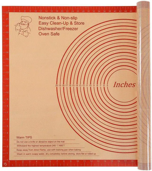 Main image of Silicone Pastry Mat 36x24 Inch Extra Large Baking Mat with Measurements, Nonstick Kitchen Counter Mats for Dough, Pastry, Dough Rolling, Kneading Board, Pie Crust, Fondant, Bread, Pasta, Pizza