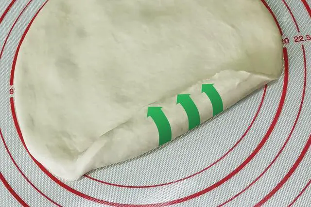 Alt view image 4 of 7 - silicone pastry non stick baking mat with measurement fondant mat with three sizes for silicone baking mat, counter mat, dough rolling mat,fondant/pie crust mat (Red, 24"L x16"W)