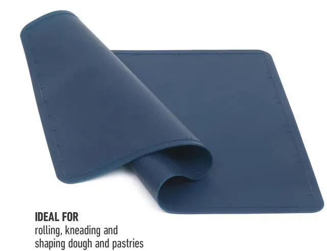 Alt view image 5 of 7 - Orbit Baking Mat, 16.5 x 11 Inch Silicone Baking Sheet Mat, Nonstick Baking Mat, High-Heat Resistant Non-Slip Countertop Mat for Baking and Dough Rolling, Dishwasher Safe - Navy Blue