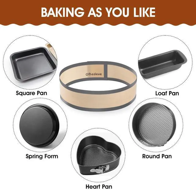 Alt view image 6 of 7 - Silicone mat for 9 inch springform pan, springform pan protector, prevent cake from sticking, cheesecake pans protector mat