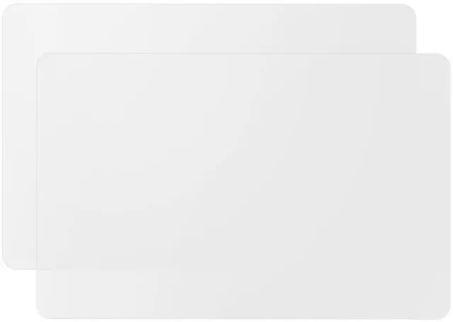 Main image of 2 Pack Silicone Mats for Kitchen Counter, Treerit 23.62" x 15.75" Thick Large Silicone Mat, Nonskid Heat Resistant Countertop Protector, Easy to Clean, White Translucent