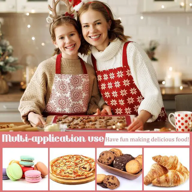 Alt view image 7 of 7 - Pieces Silicone Baking Mat Non-stick Silicone Baking Half Sheet 16.5'' x 11.6'' Silicones Cookie Sheet Easy Clean Oven Cookie Liner for Oven Making, Macaroon, Bread Pastry(Multi Color)