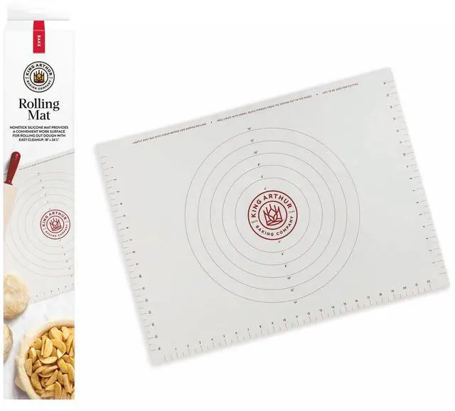 Main image of Baking Company Rolling Mat, Non-Slip Non-Stick Silicone Baking Mat, For Kneading, Rolling, And Measuring Dough