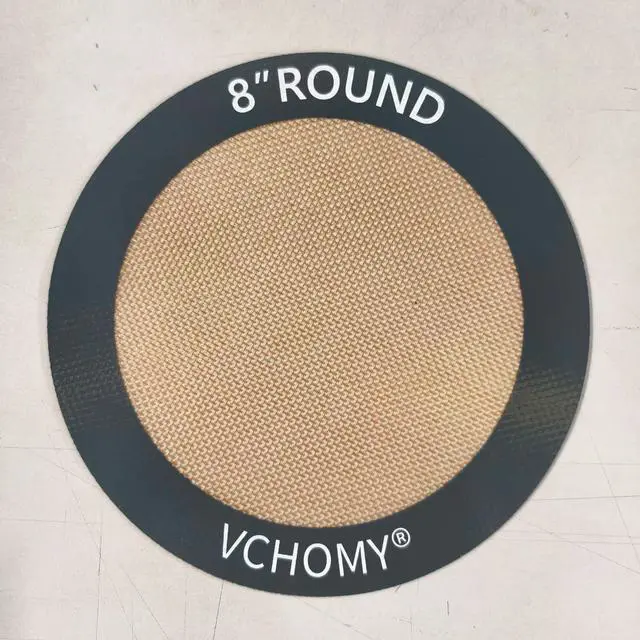 Alt view image 6 of 6 - Silicone Baking Mats, Set of 4, Round dia 8 Inch, Non Stick, BPA Free, Baking Sheet Pan Liner for Cake,Pizza,Cookies,Macaron,Bread,Pastry,Toaster (Gray, Round-dia 8 inch)