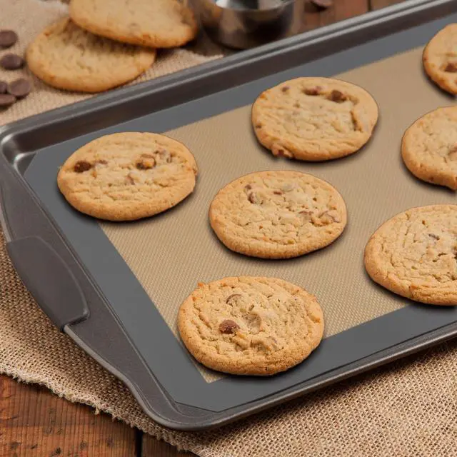 Alt view image 4 of 6 - Pro Silicone Baking Mat - Set of 2 Non-Stick Half Sheet (16-1/2" x 11-5/8") Food Safe Tray Pan Liners