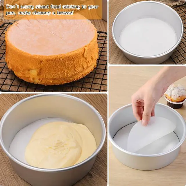 Alt view image 4 of 7 - Parchment Paper Rounds, Set of 220, Non Stick 8 Inch Parchment Paper Sheet for Baking, Pre-cut Round Parchment Liners for Cake Pan, Tortilla Press, Quesadilla Maker, Springform Pan and More