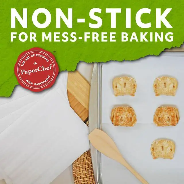 Alt view image 2 of 7 - Culinary Parchment Paper Sheets Precut Nonstick 35 Count 2 Pack