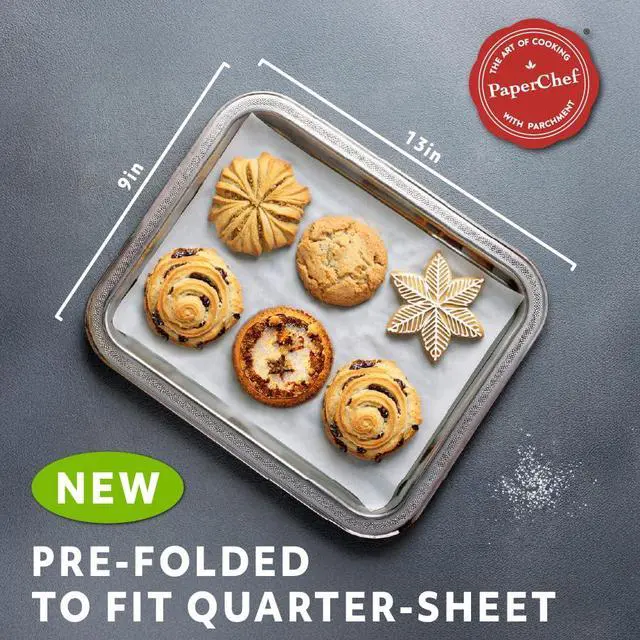 Alt view image 3 of 7 - Culinary Parchment Paper Sheets Precut Nonstick 35 Count 2 Pack