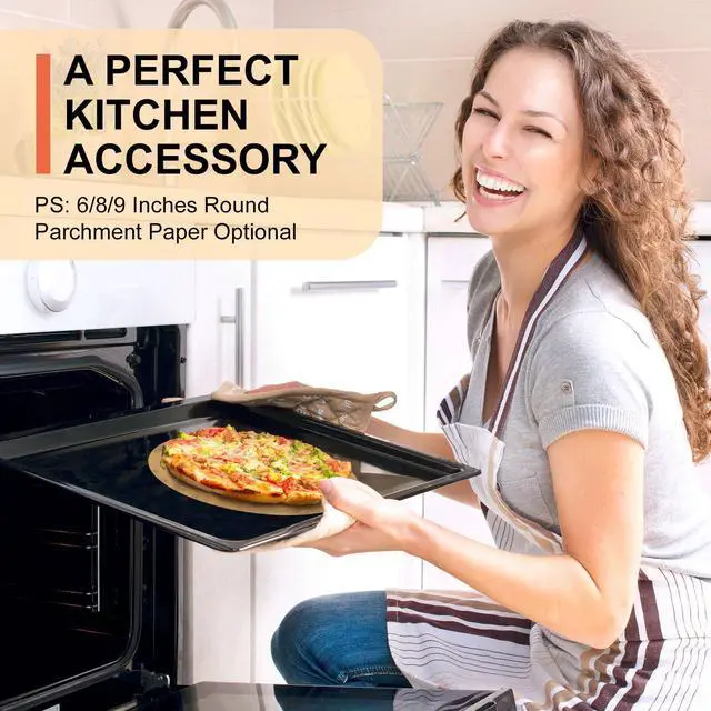 Alt view image 7 of 7 - 200Pcs 9 Inch Round Baking Parchment Paper - Parchment sheets for Ultimate Baking Experience, Extra-Large Size, Exceptional Non-Stick, Waterproof, and Tear-Resistant, a Must-Have in the Kitchen