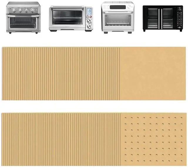Main image of 9 x11 inch Parchment Paper Liners Disposable 170 Pcs, Perforated&Unperforated Sheets Combo, 85-Pcs Each, Accessories for Cuisinart, Emeril, Ninja, Breville, Instant Pot, Gowise