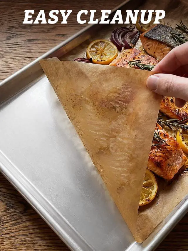 Alt view image 4 of 7 - 400 Pcs Parchment Paper Baking Sheets, 12x16 Inches Non-Stick Precut Baking Parchment, for Baking Grilling Air Fryer Steaming Bread Cup Cake Cookie and More (Unbleached)
