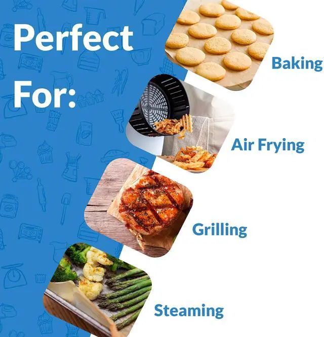 Alt view image 4 of 7 - 500 Pcs Parchment Paper Sheets, Bulk | 12x16 in. | Brown Parchment Sheets, Baking Paper | Non-Stick, Pre-Cut Pan Liners | Brown | Disposable for Baking, Air Fryer, Grilling
